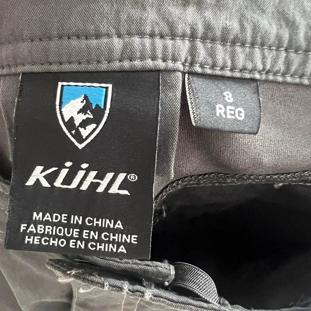Kuhl Pants Womens Size 8 Regular Gray Outdoor Hiking Stretch Utility Pockets‎